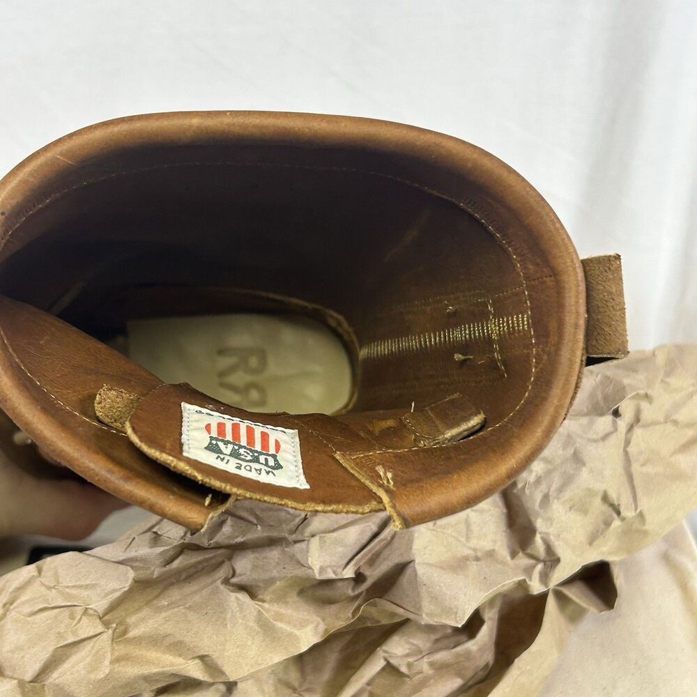 Double RL Miller Cowboy Boots Mens 7.5D Brown Suede Roughout Ralph Lauren RRL - Picture 12 of 14